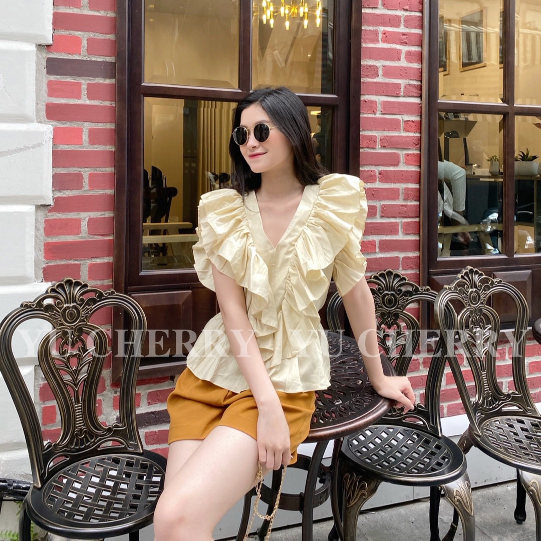 YU CHERRY | Áo Layered Ruffle Blouse YA413