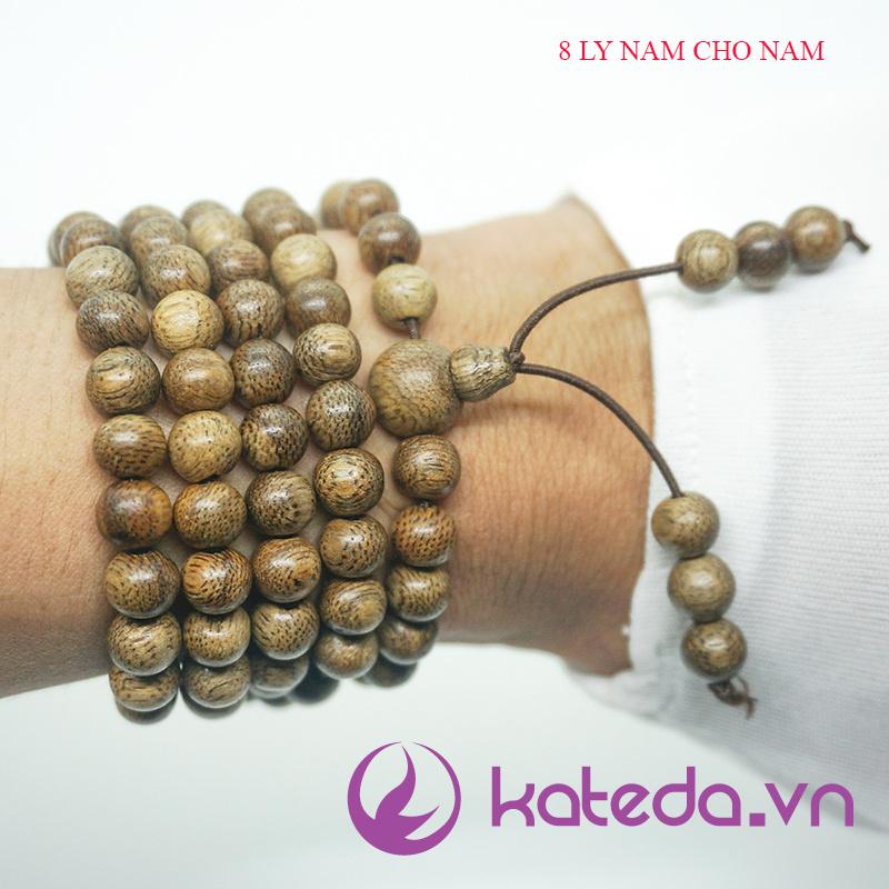 Vòng Tay Trầm Hương Tràng 108 Hạt Tốc Vườn Tự Nhiên Quảng Nam 6/7/8mm