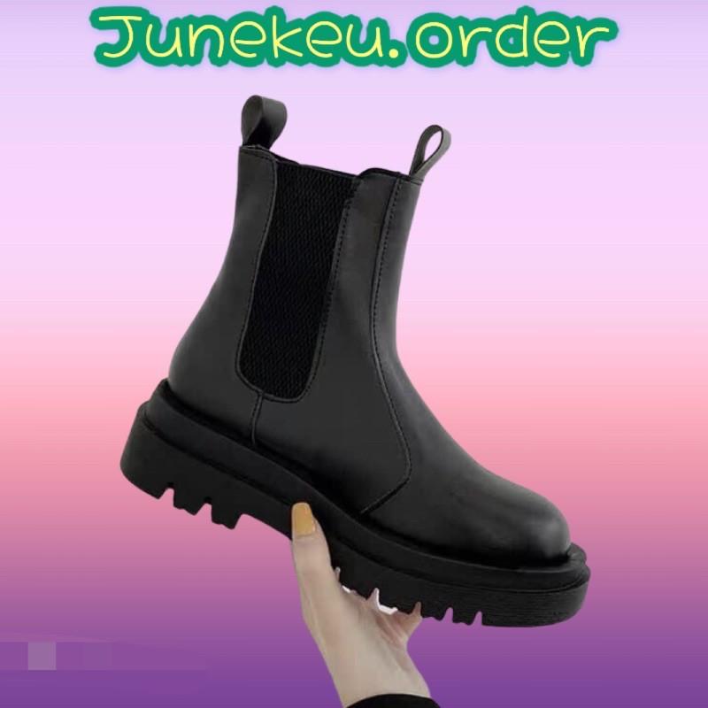 {ỎRDER-M37} BOOTS Nu không dây không khoá - co dãn boot ulzzang ullzang BOOT ĐẾ CHIẾN BINH