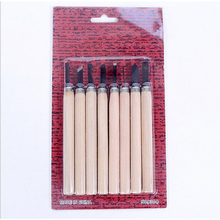 Bộ dao tiện khắc gỗ 8 chi tiết