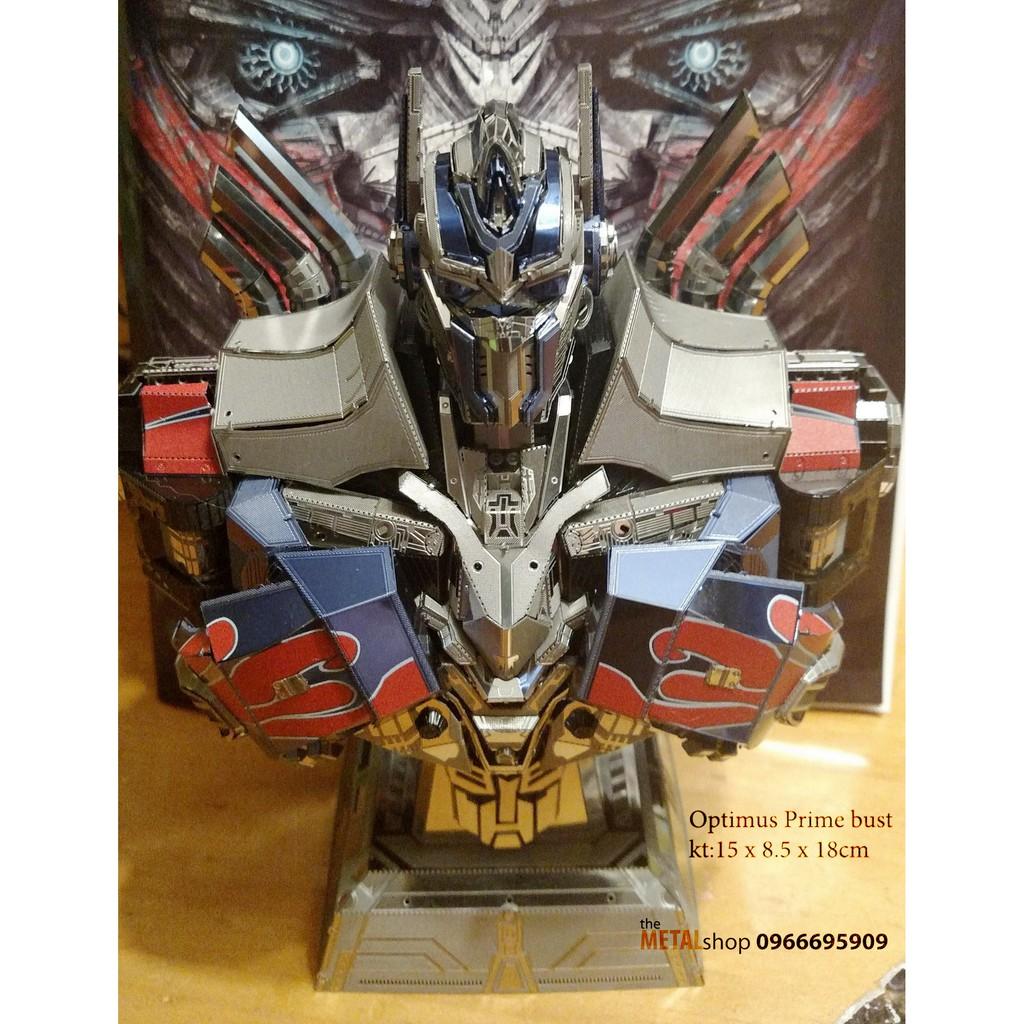 Mô Hình Lắp Ghép 3d Kim Loại Optimus Prime bust