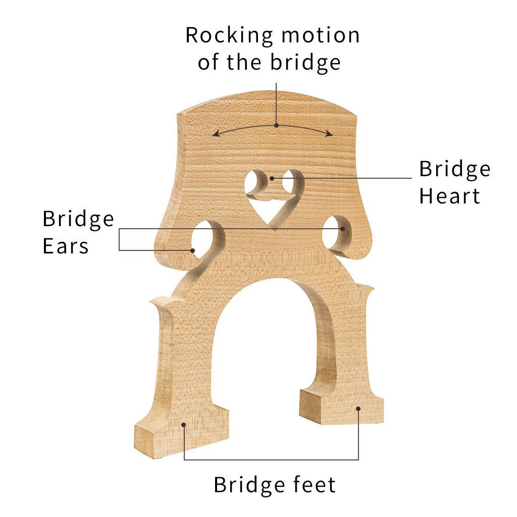 Maple Bass Bridge Replacement For Double Bass Upright Bass Bridge Accs