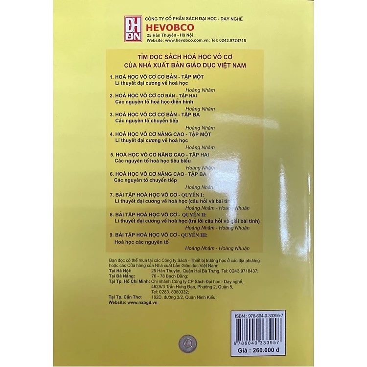 Bài tập Hoá học vô cơ, Quyển II, Lý thuyết đại cương về hoá học (Trả lời câu hỏi và giải bài tính)