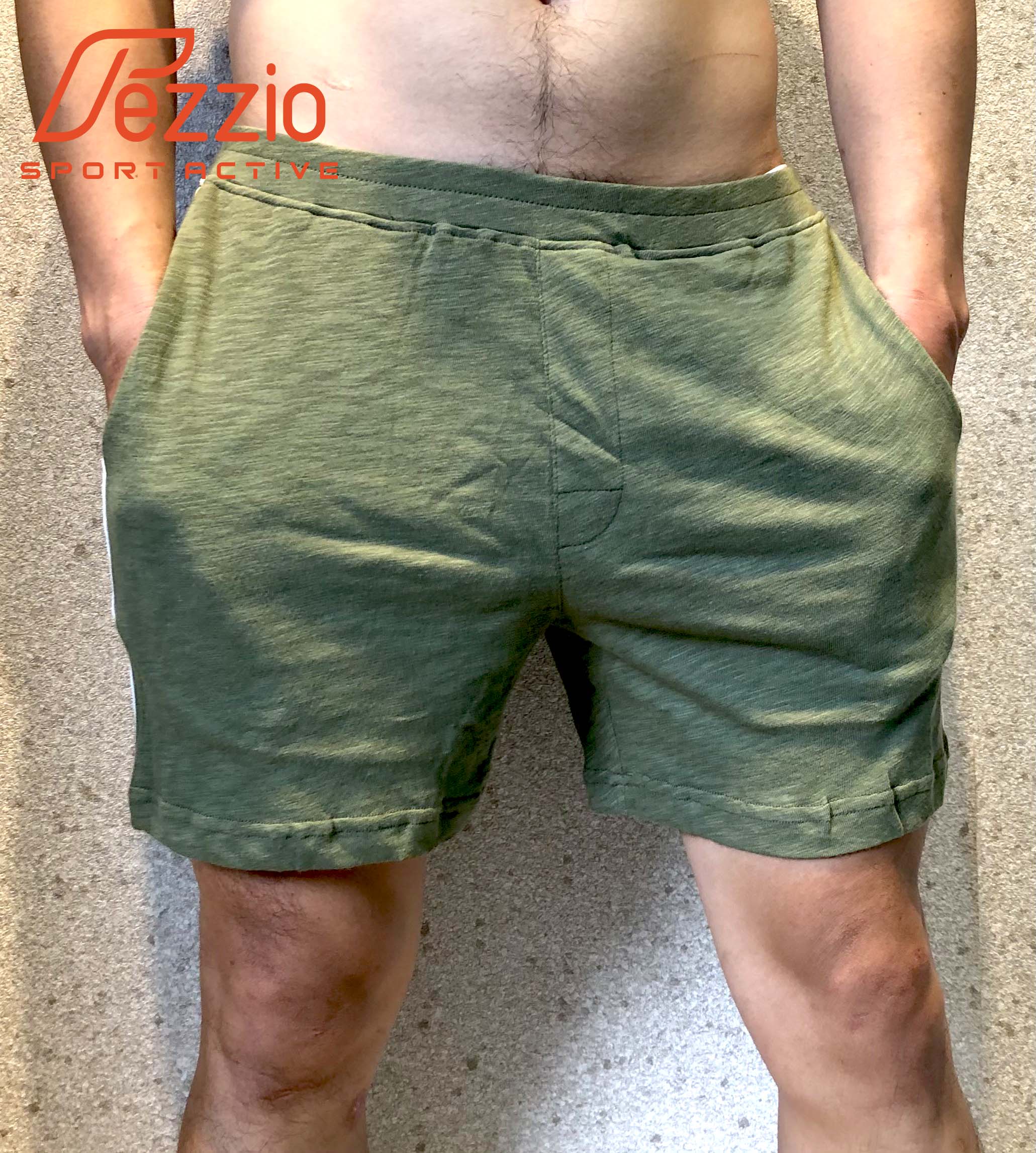 Quần short nam có túi thun cotton 100% thương hiệu Fezzio