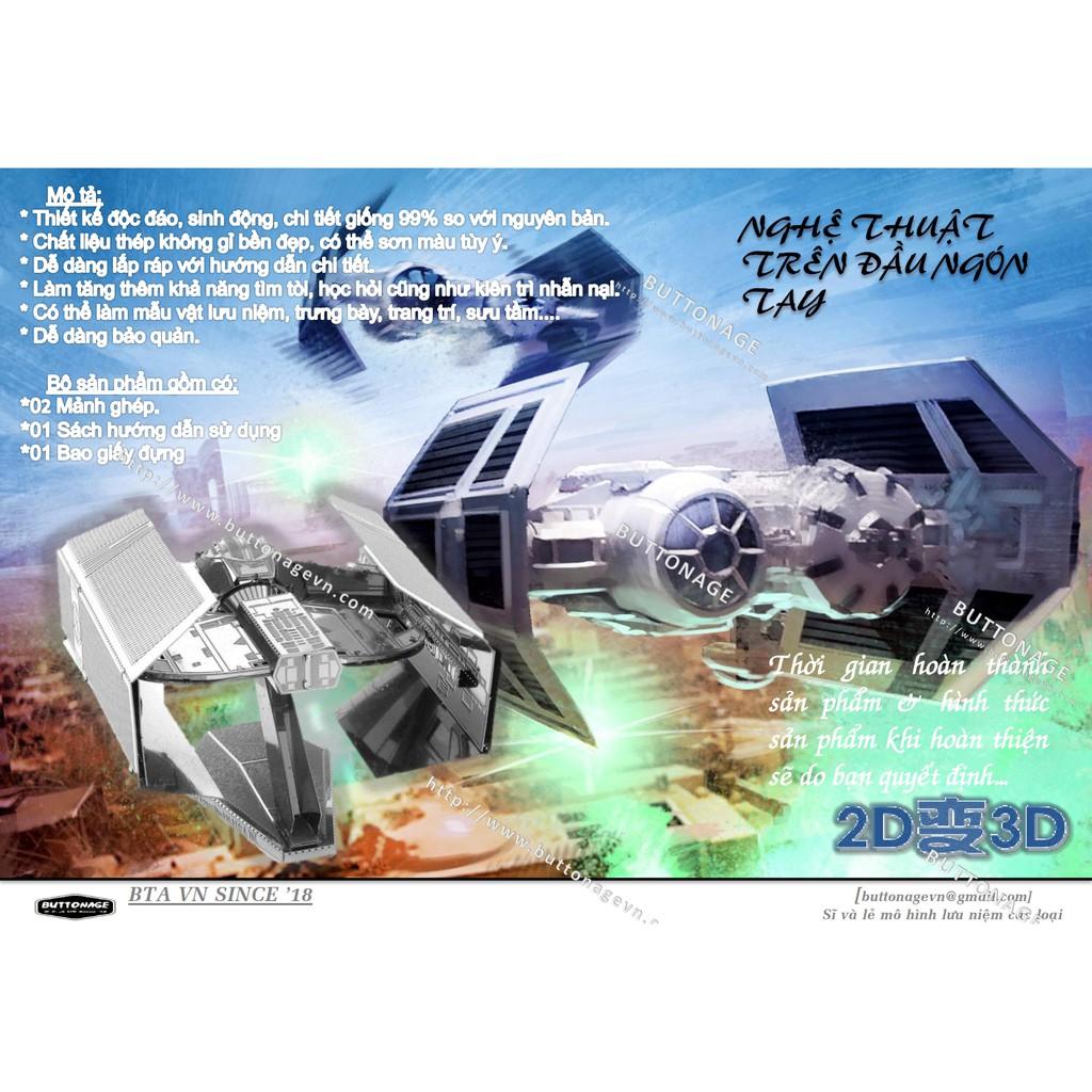 Mô Hình Lắp Ráp 3d Phi Thuyền Vũ Trang TIE Advanced X1