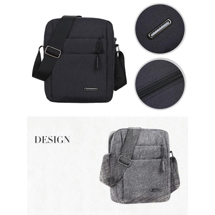 Túi đeo chéo nam Mini nhỏ gọn Slim Bag Unisex vải Oxford nhập khẩu chống thấm nước T44