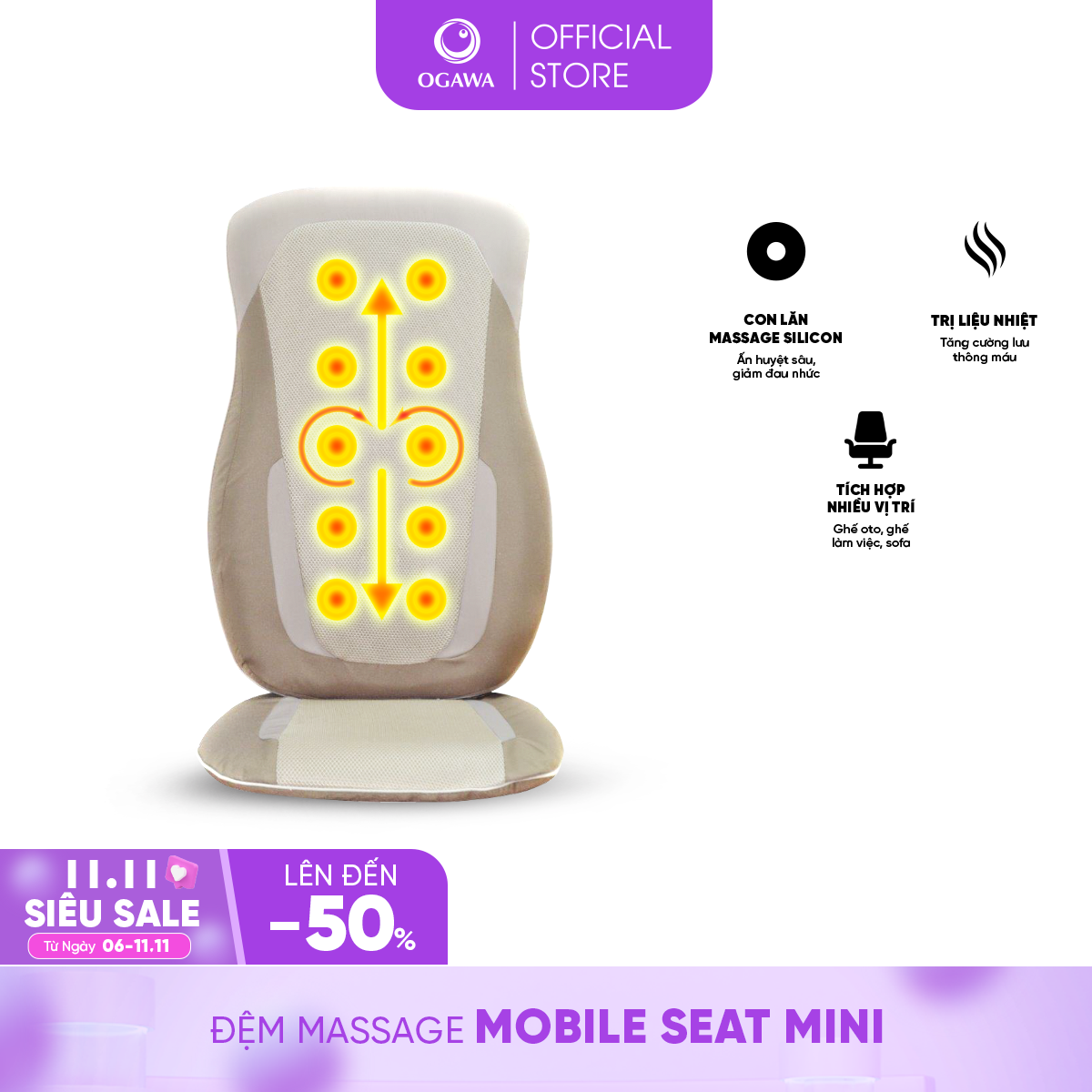 Đệm massage OGAWA Mobile Seat XE