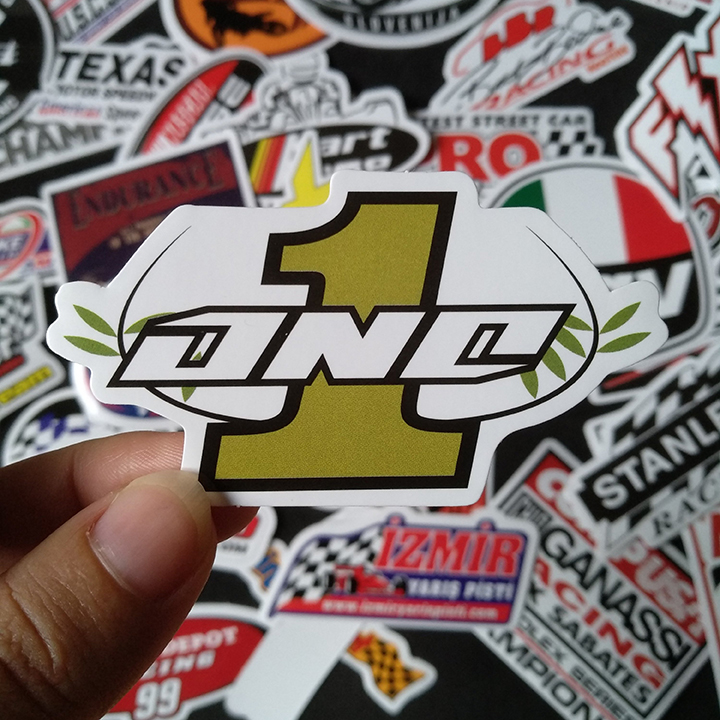 Bộ Sticker dán cao cấp chủ đề RACING - Dùng dán Xe, dán mũ bảo hiểm, dán Laptop