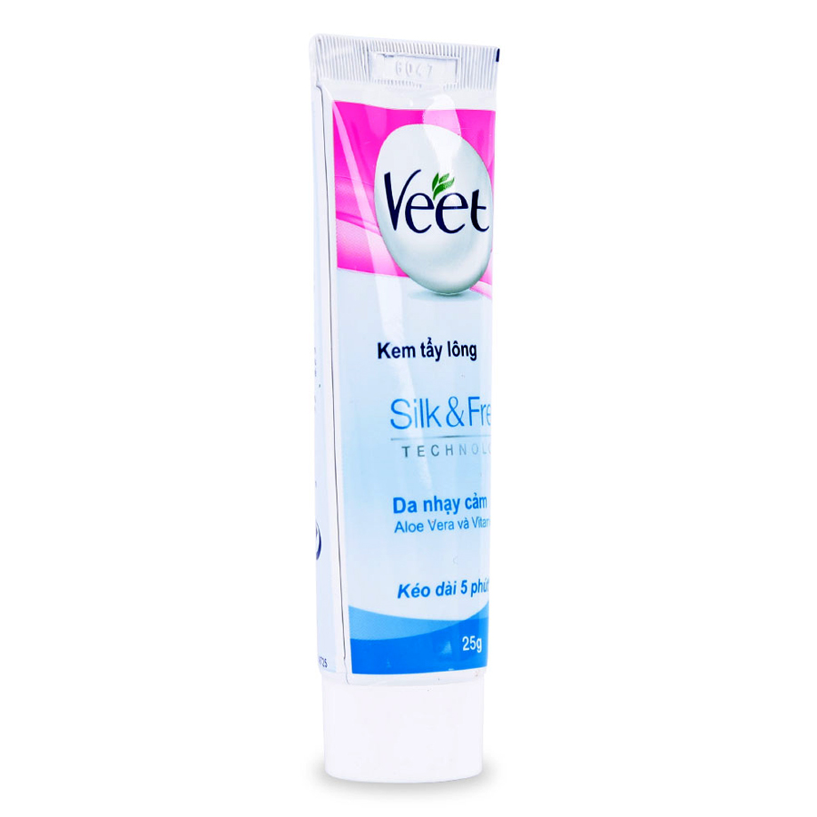 Kem Tẩy Lông Cho Da Nhạy Cảm Veet Silk &amp; Fresh Tuýp (25g)