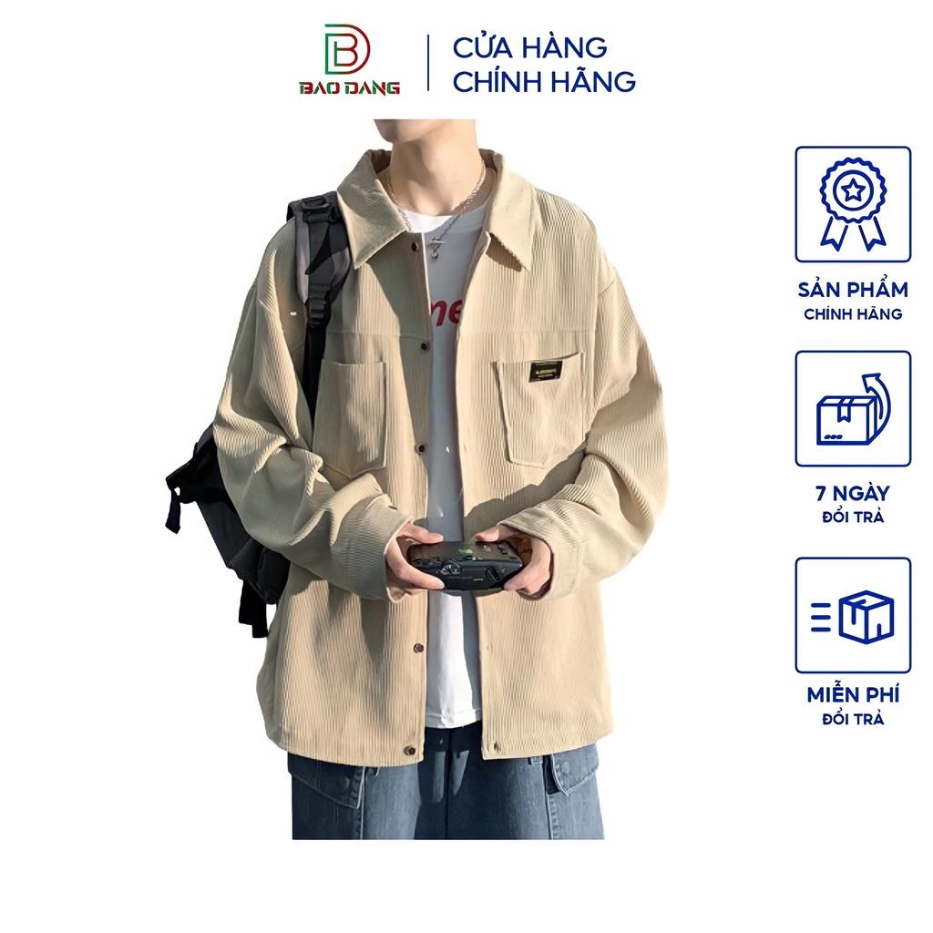 Áo khoác bomber nhung tăm cổ bẻ kiểu trơn 1 lớp dày dặn chuẩn form siêu xinh sành điệu cao cấp