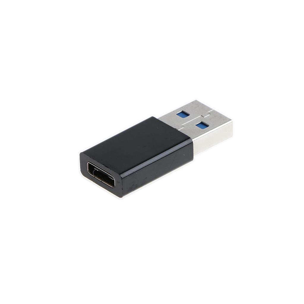 USB 3.0 Male to USB 3.1 Type C Female Connector Data Adapter USB-C Black