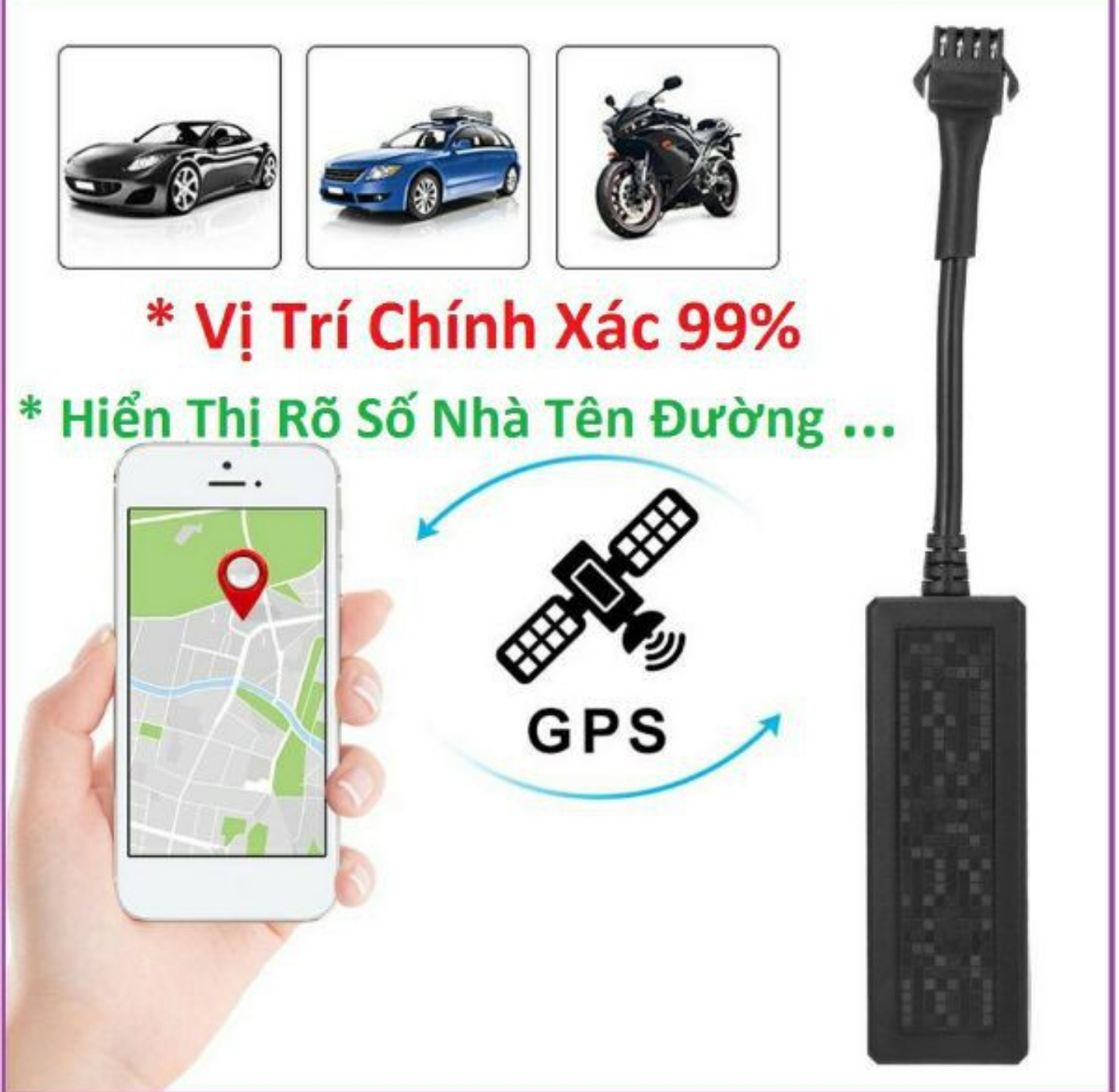 BỘ ĐỊNH VỊ G.P.S CHỐNG TRỘM XE MÁY XE HƠI ÔTÔ TỪ XA BẰNG WIFI THÔNG MINH HÀNG LOẠI TỐT CHUẨN