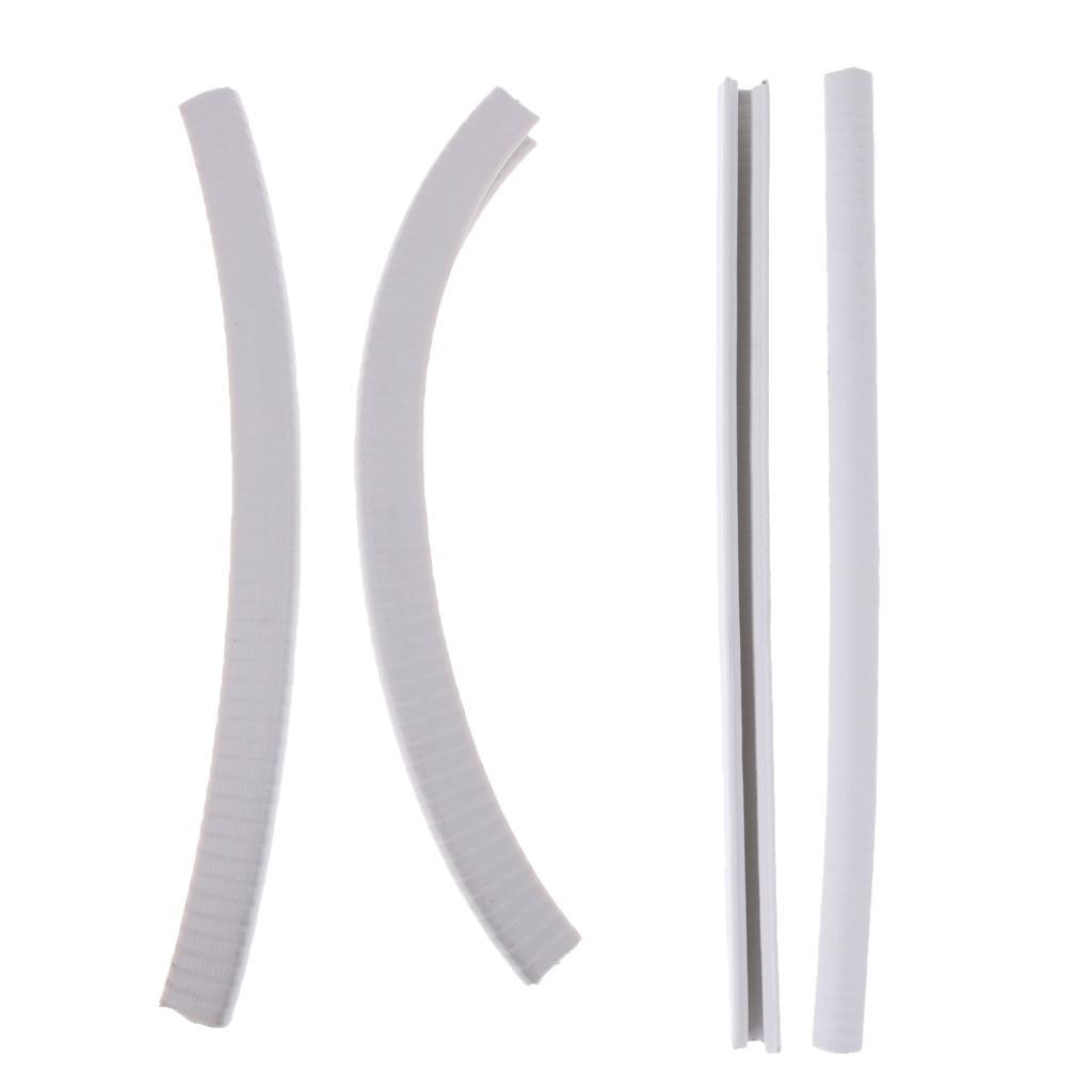 4 Pieces Skateboard Longboard Nose Tail Guard Protection Rubber Strip