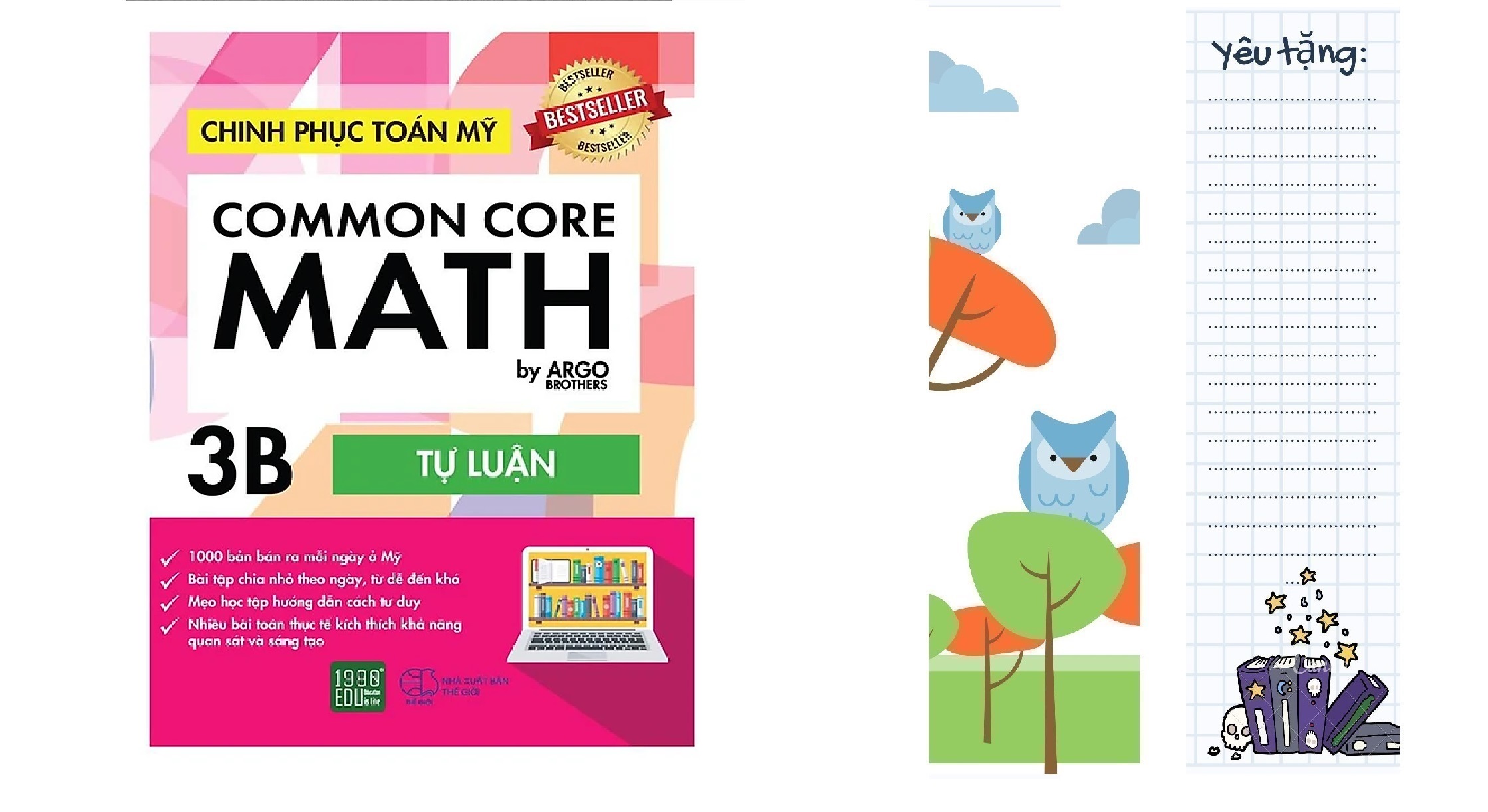 Sách - Common Core Math- Chinh phục toán Mỹ 3B ( Tặng kèm Bookmark )