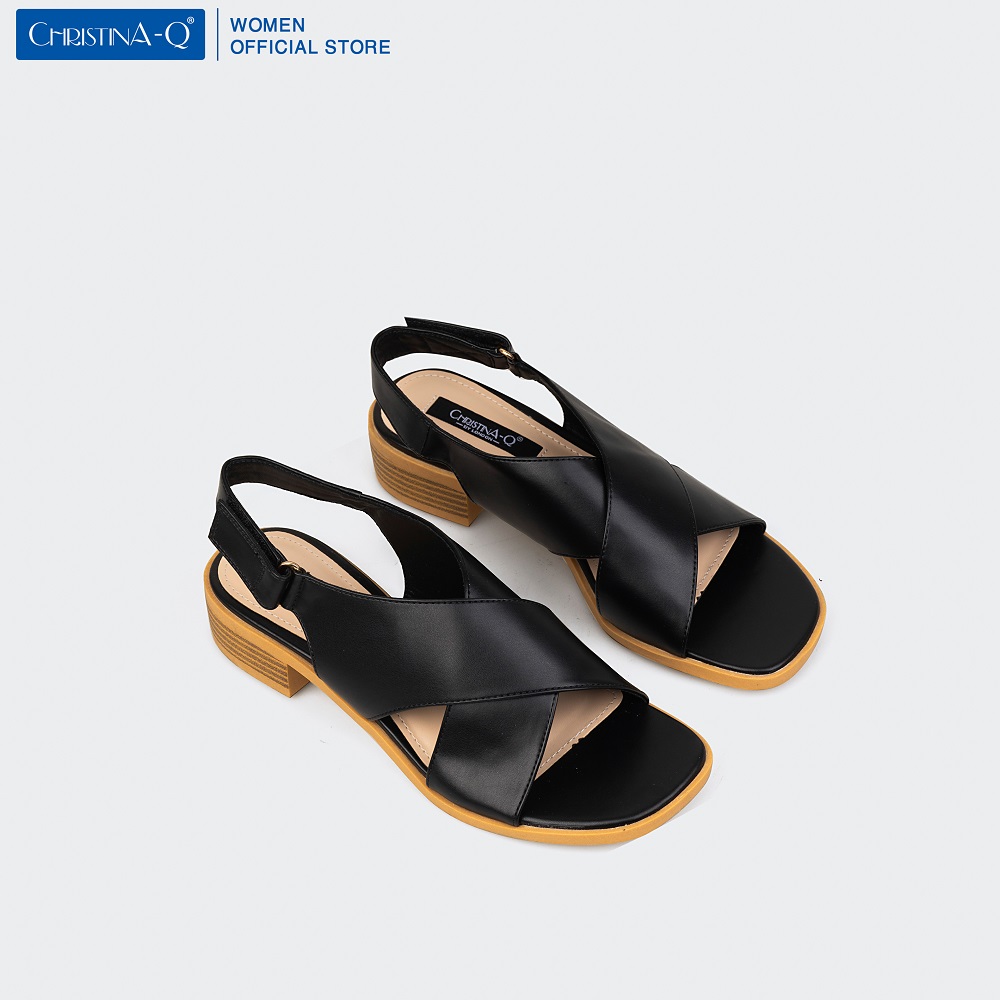 Giày Sandals Nữ Gót Trụ ChristinA-Q XDN277