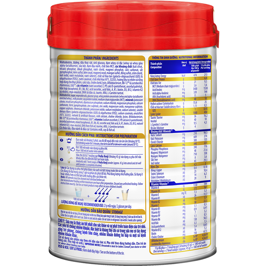Sữa bột Vinamilk Pedia Kenji 1+