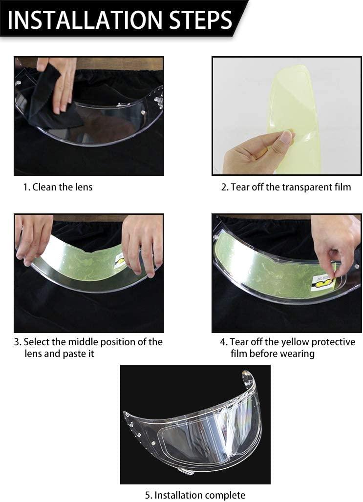 Phim chống sương mù cho mũ bảo hiểm xe máy - Nhãn dán chống sương mù cho mũ bảo hiểm xe máy phổ thông