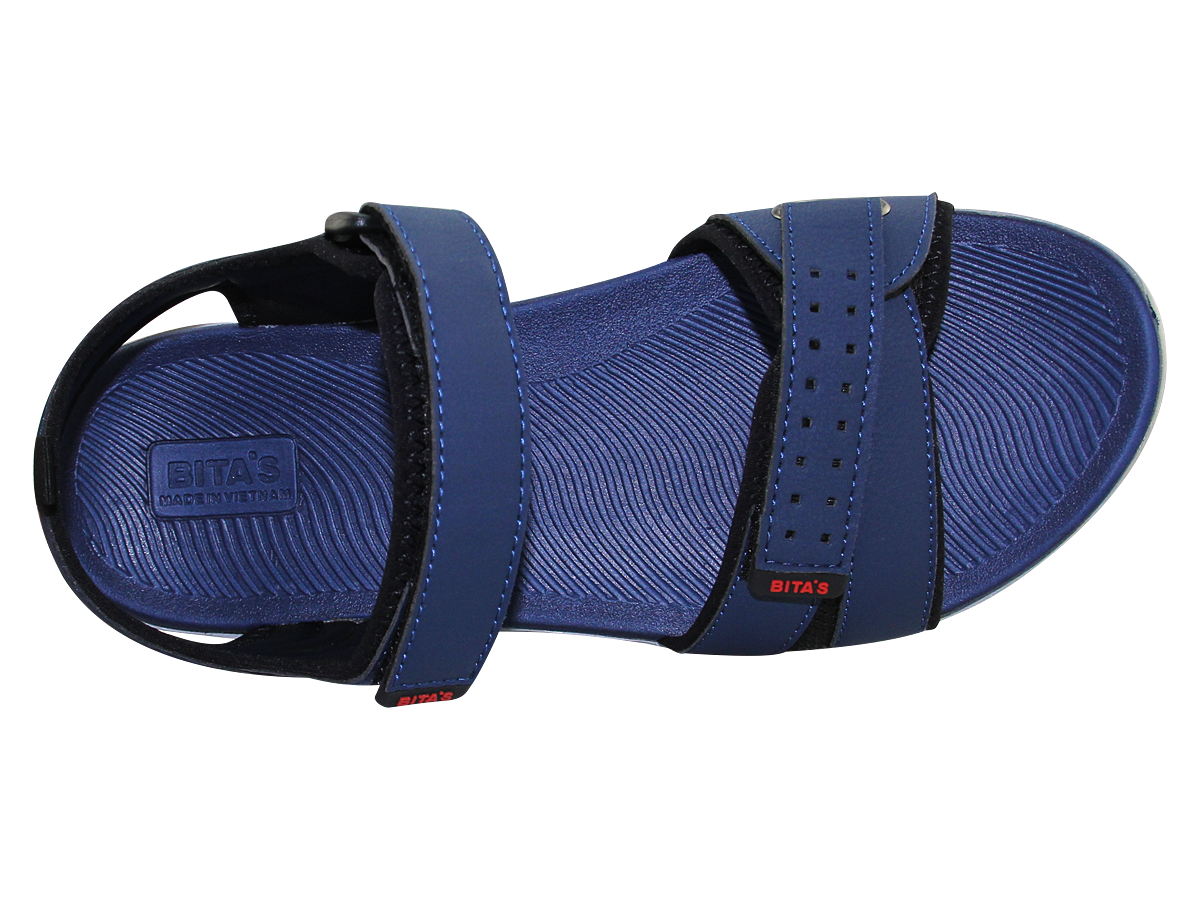 Sandal đế bằng nam Bita's SPS.140 ( Đen + Navy + Xám)