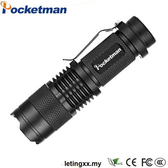 POCKETMAN Đèn Pin Led Bỏ Túi Chống Thấm Nước