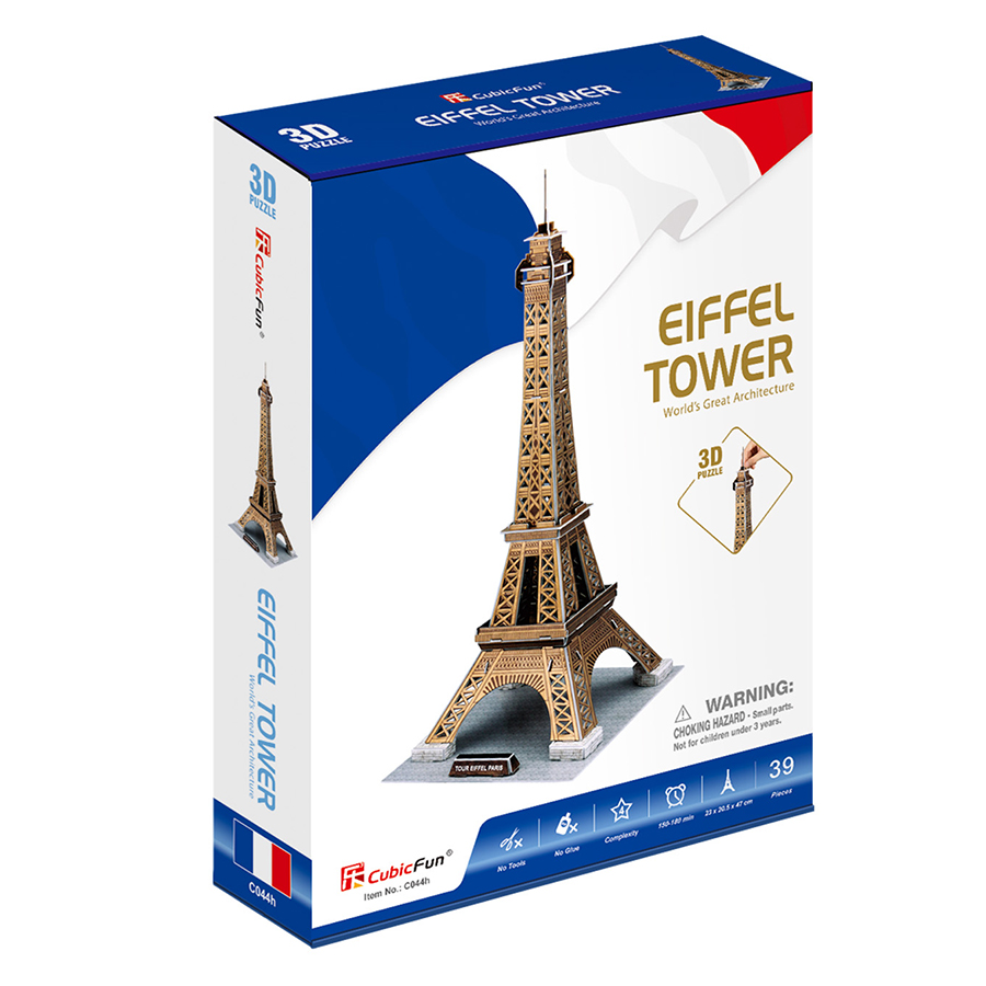 Mô Hình Giấy Cubic Fun: Tháp Eiffel [C044h]