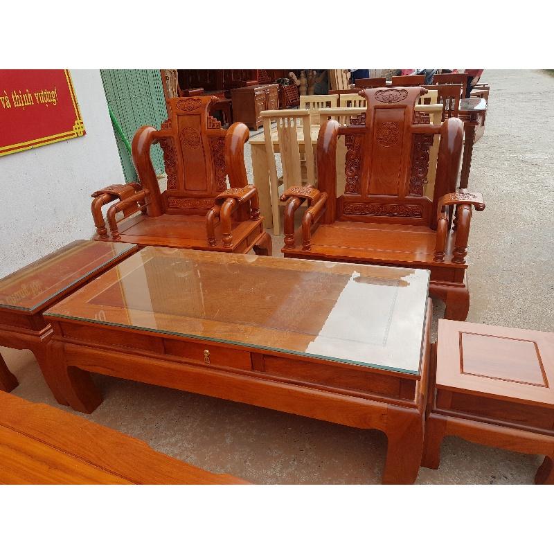 Bàn ghế gỗ gõ tần thủy hoàng tay 12