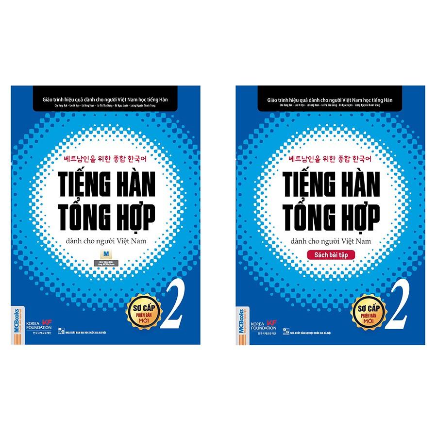 Sách Trọn bộ Giáo Trình tiếng hàn tổng hợp sơ cấp 2 (SGK và SBT)