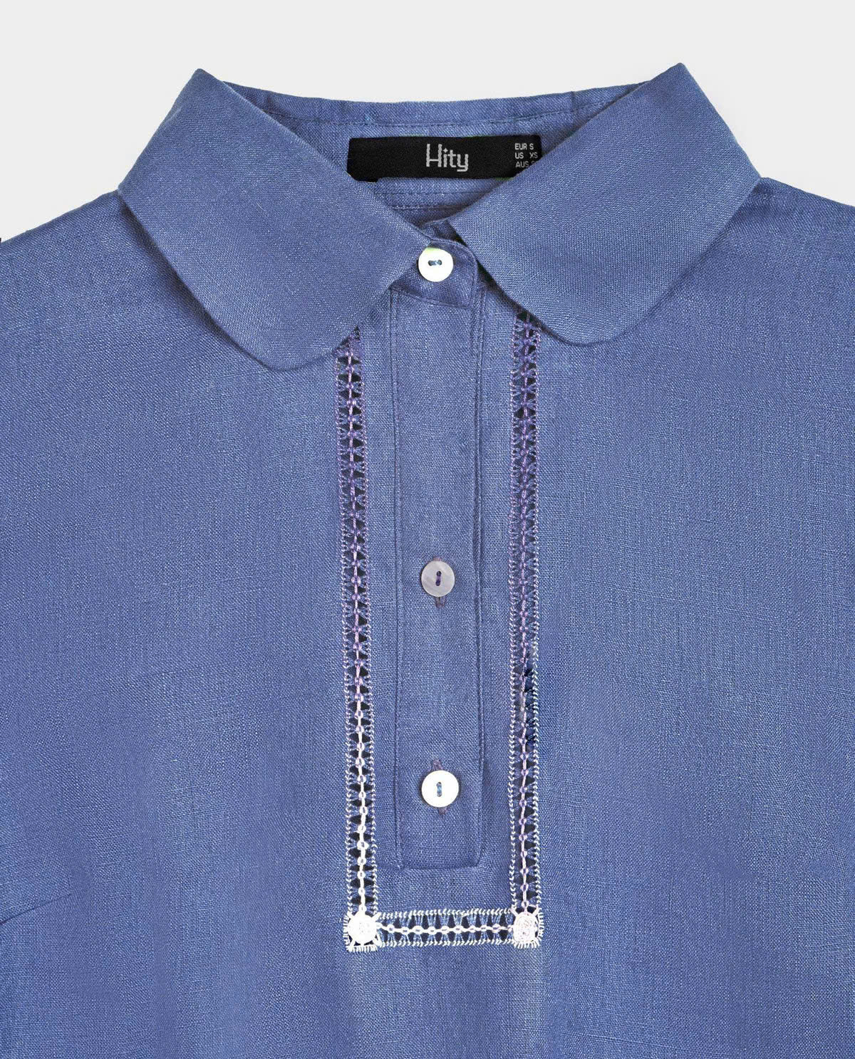 Áo Sơ Mi Nữ Tay Ngắn, Áo Linen Rua Rút Chỉ Thạch TOP195 Limited thơi trang thiết kế Hity