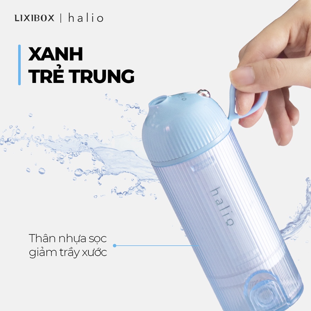 Combo Máy Tăm Nước Cầm Tay Halio UltraClean - Blue Và Bàn Chải Điện Làm Trắng Răng - Periwinkle