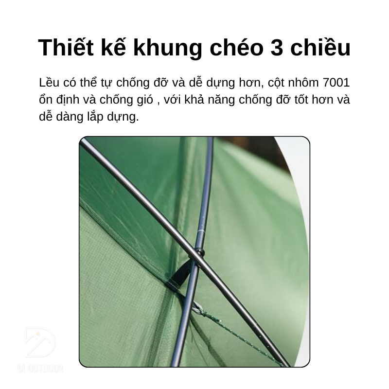 Lều Cắm Trại 2 Người Cao Cấp Naturehike Hillock6 CNK2300ZP040
