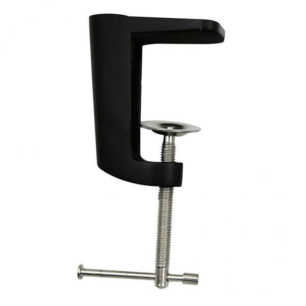 8X Adjustable Arm Clamp Table Lamp Clip Clamp Metal Stand Black