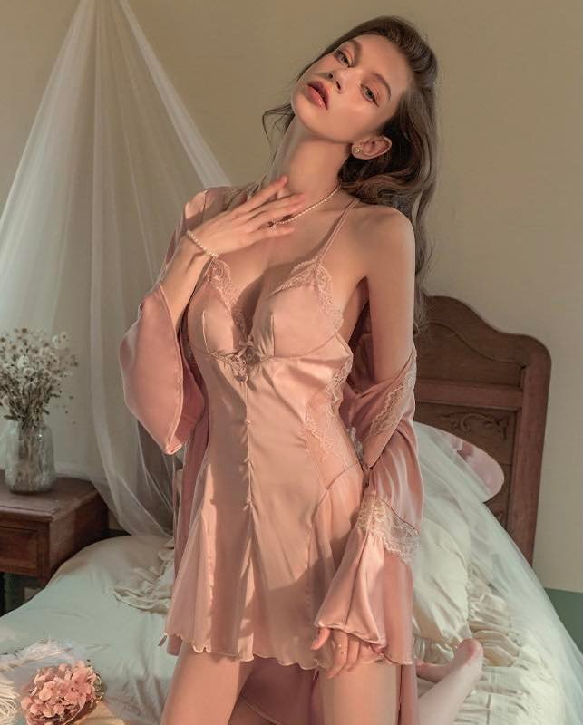 Đầm Ngủ Ren Nữ Trong Suốt - B.Lingerie