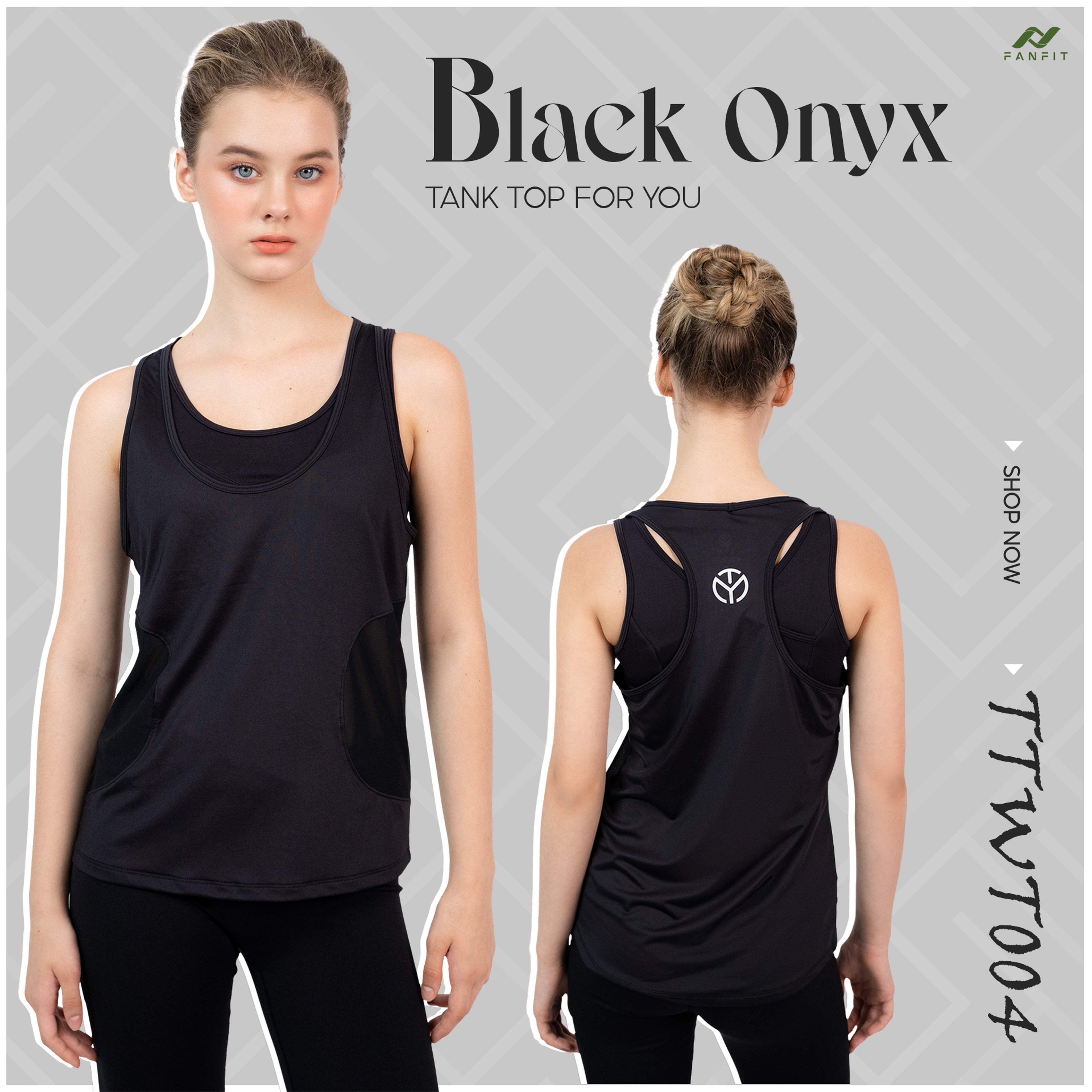 Áo Tank Top Thể Thao Nữ Tập Gym Yoga TYM TTWT004 - Form Rộng, Phối Lưới Eo - TYM Fashion