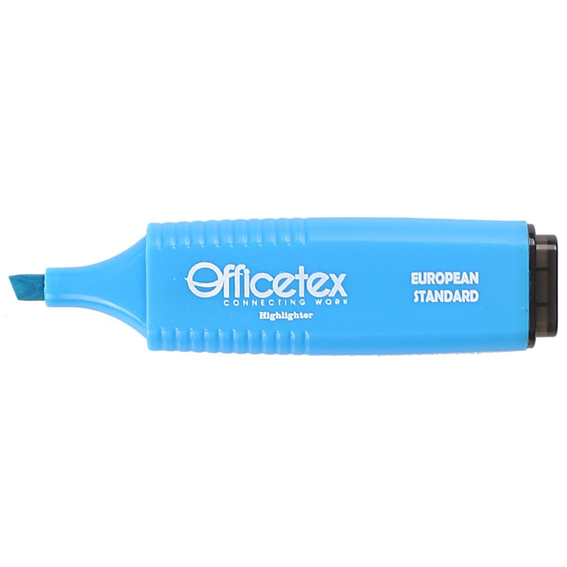 Bộ 3 Bút Dạ Quang Mực Xanh Dương - Officetex OT-HL003BL