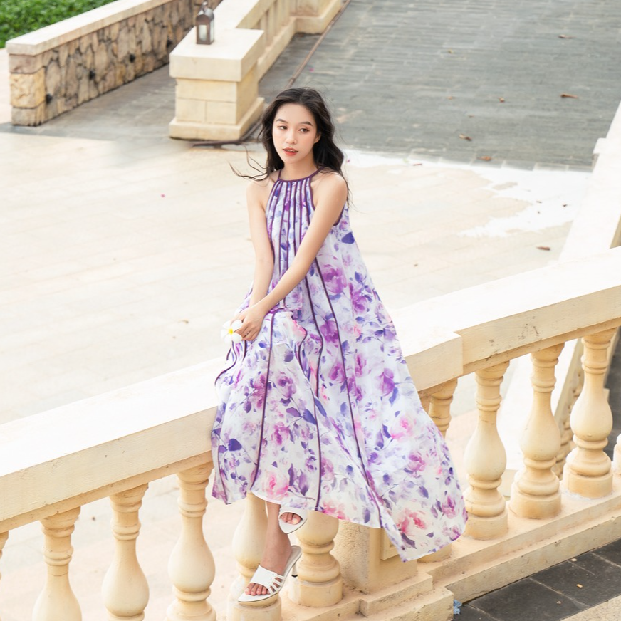 OLV - Đầm Wisteria Pleated Maxi