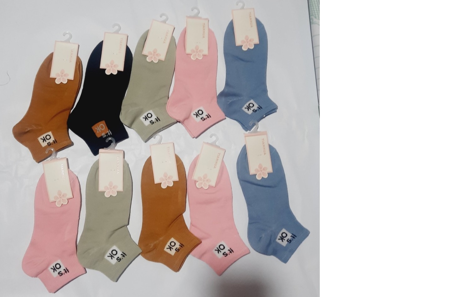 Combo 5 Đôi Tất Thể Thao Nữ Cổ Ngắn