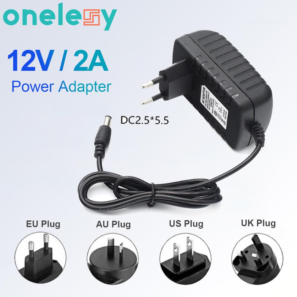 Bộ điều hợp nguồn 12V / 2A của Onelesy EU UK UK AU Phụ kiện cung cấp nguồn hỗ trợ