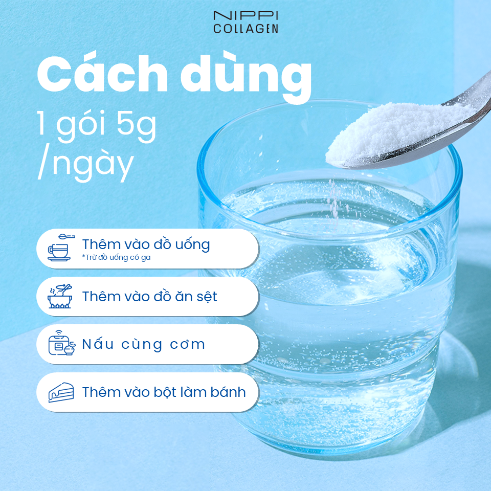NIPPI Collagen 100 nguyên chất 100% peptide