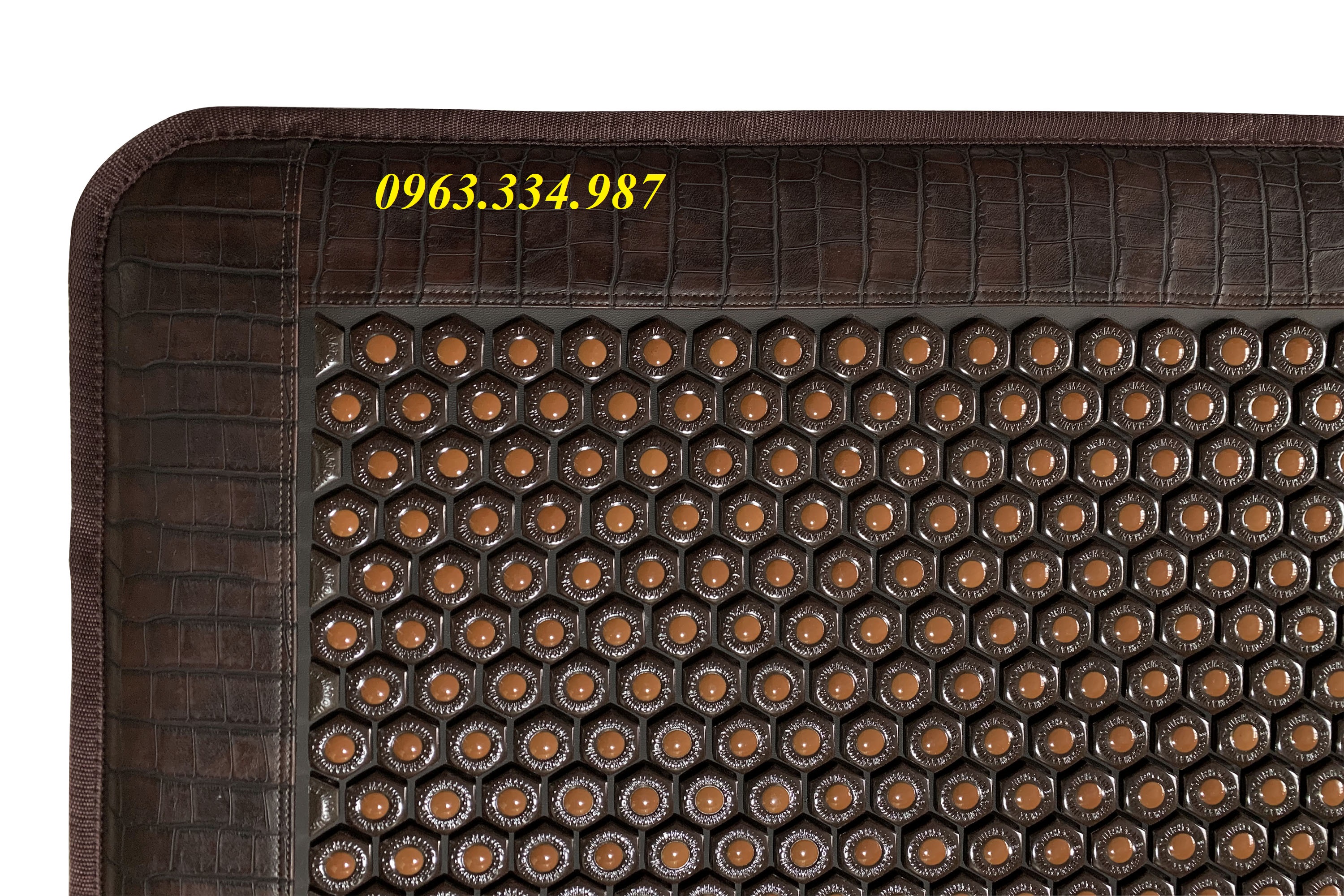 Thảm/Nệm đá nhiệt nóng Fanocare KT 90x190x3.5cm FN90STNV đá mắt ngọc kèm sóng siêu dài