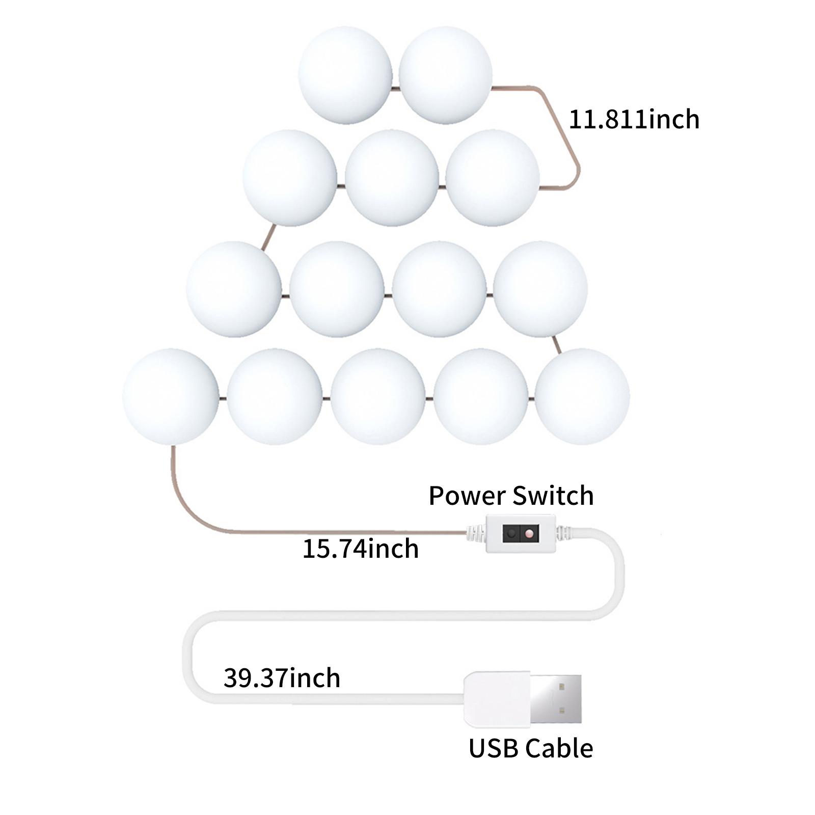 Đèn Gương Trang Điểm Led Điều Khiển Cảm Biến Thông Minh