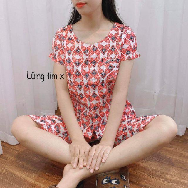 Quần áo mặc nhà lửng tim xinh