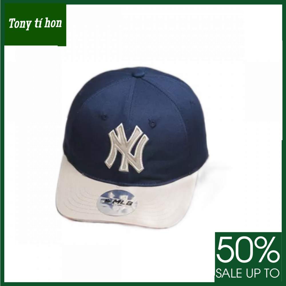 Tony tí hon - Mũ/nón kết lưỡi trai thời trang nam nữ N.Y Yankees khóa trượt hàng hiệu cao cấp - xanh đen navy - freeship