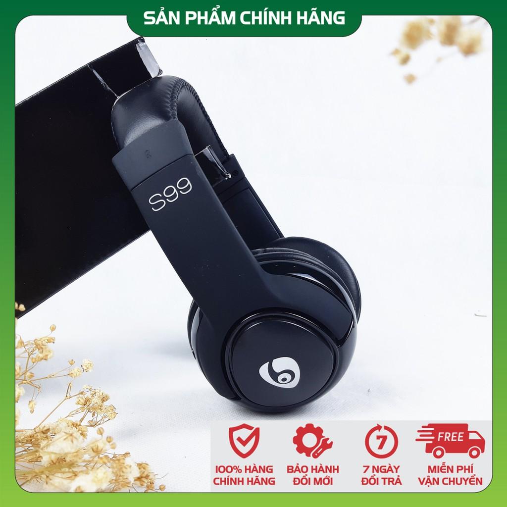 Tai nghe choàng đầu có MIC Bluetooth Powermax S99- Hàng chính hãng