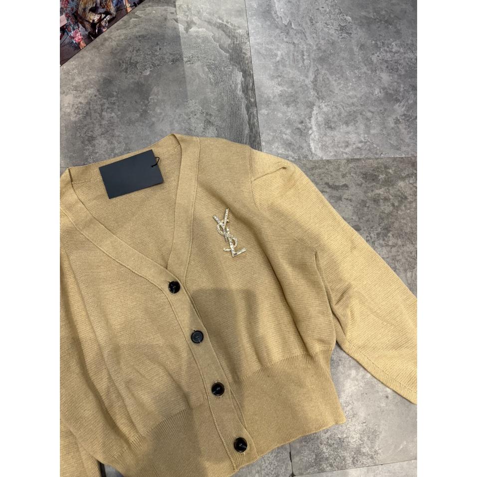 Áo Cardigan Nữ Cổ Chữ V Dài Tay dáng ngắn, Len Cao Cấp Có Nút