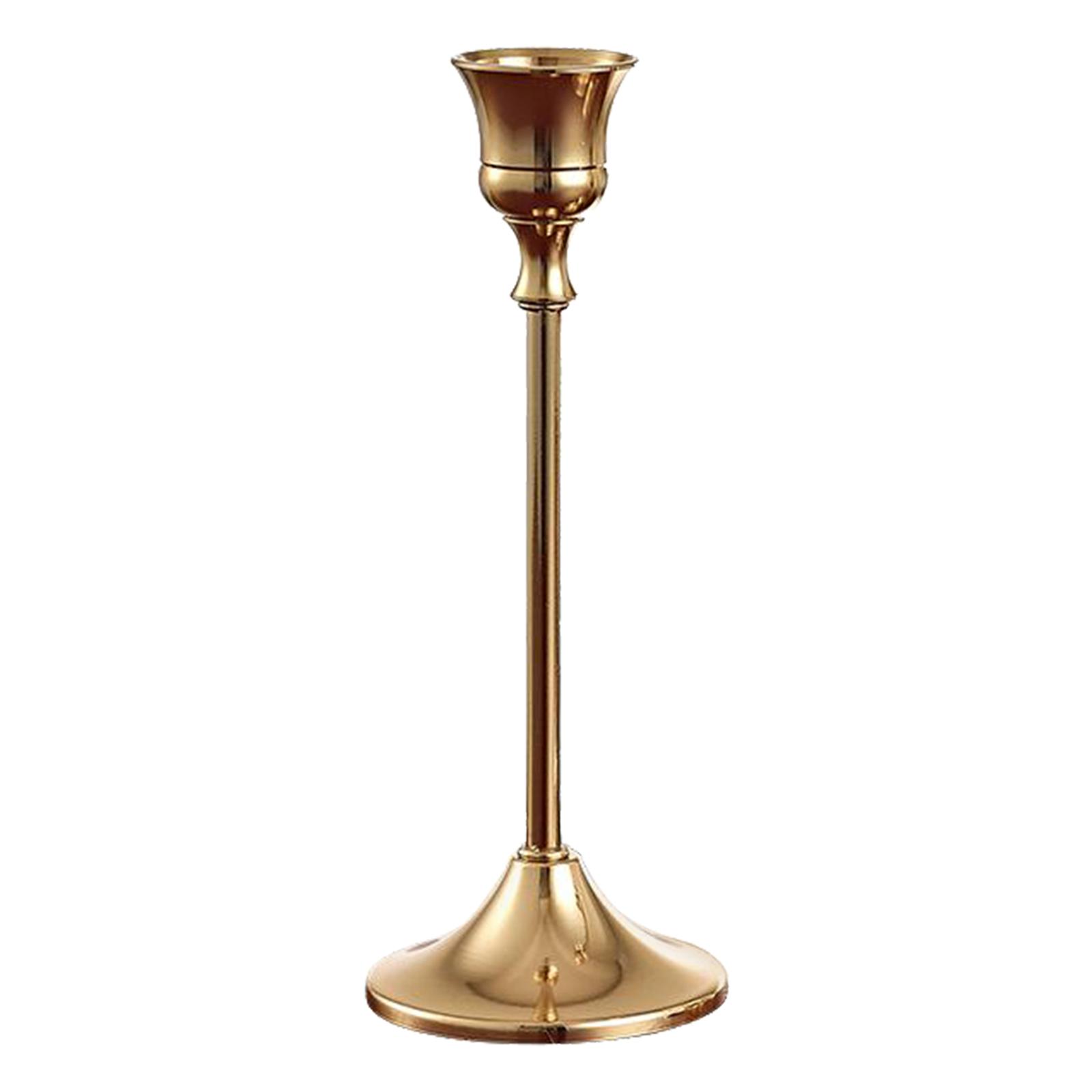 2x Candle Stand Candlestick Holders Gold Candle Holder Wedding Dinner Decor