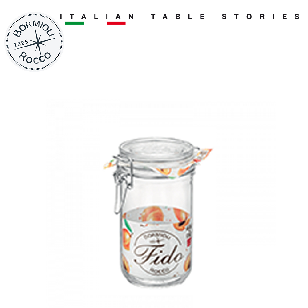 Hũ thủy tinh nắp cài Fido 750ml thân cao - Bormioli Rocco - Italy