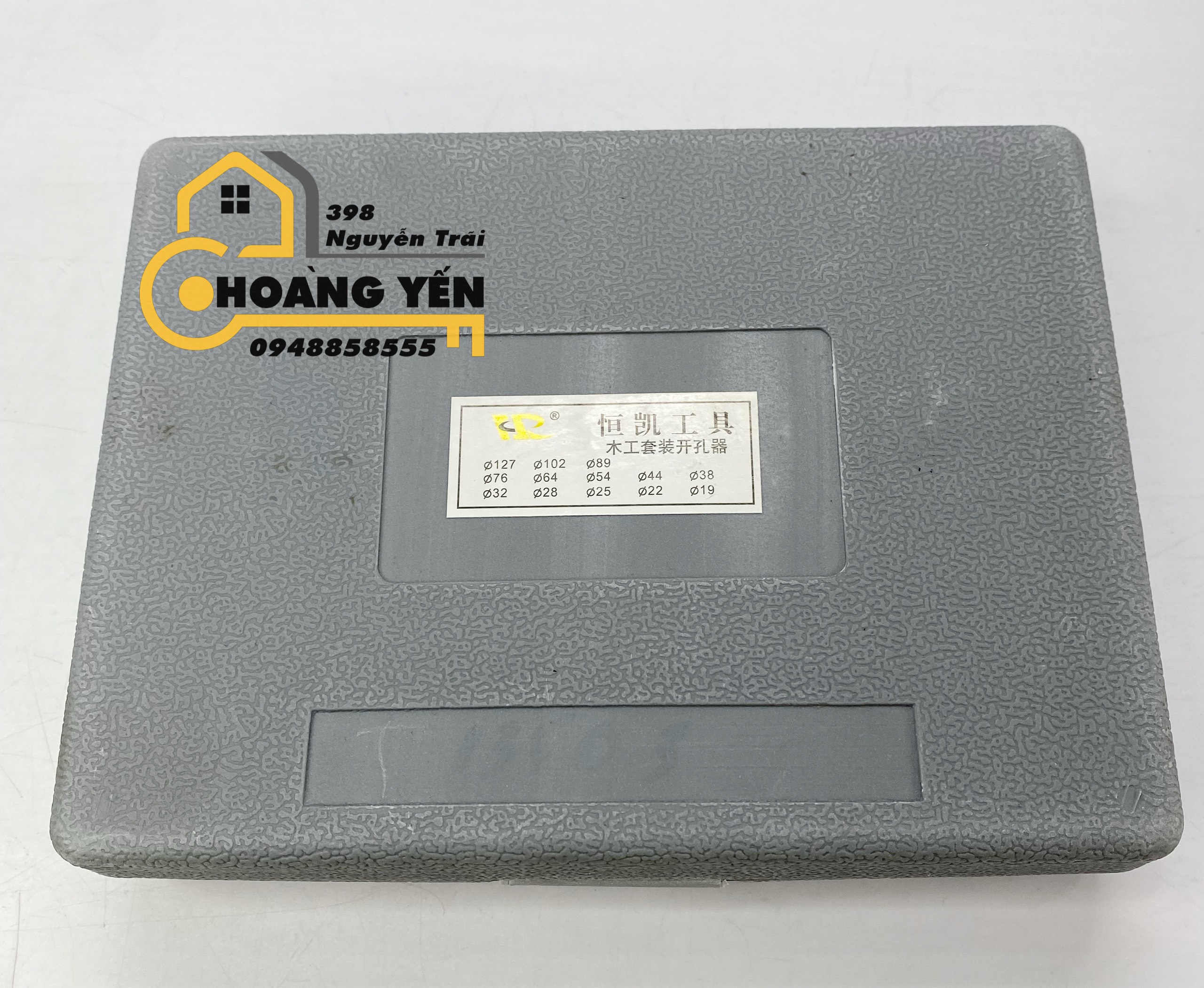 Bộ mũi khoan khoét lỗ thạch cao, Bộ mũi khoan khoét lỗ gỗ mềm đa năng 13 chi tiết