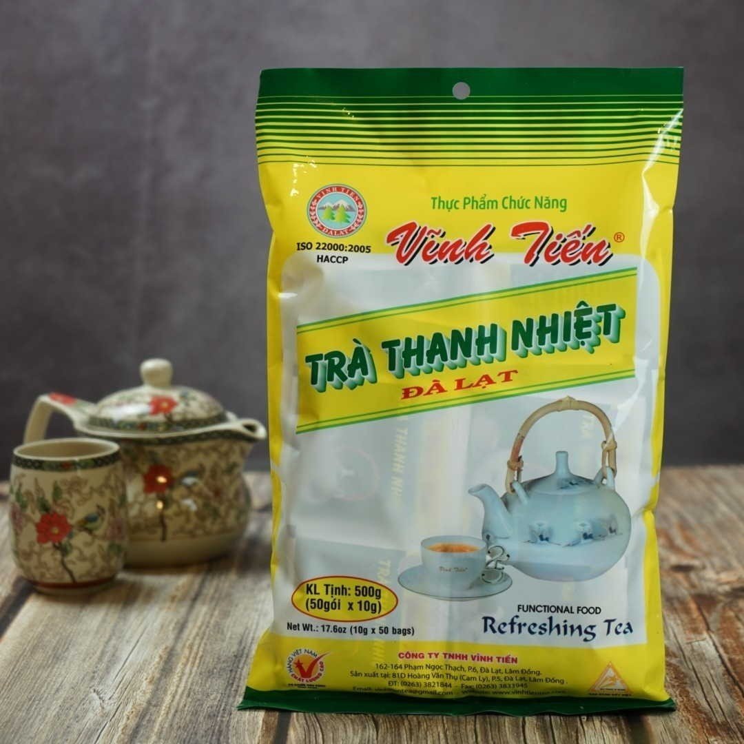 Trà Thanh Nhiệt Vĩnh Tiến - Gói 500 gram (50 túi x 10gr).