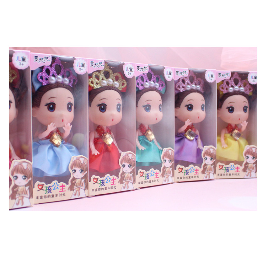 Búp bê chibi hộp 12 cm cực xinh giao màu ngẫu nhiên