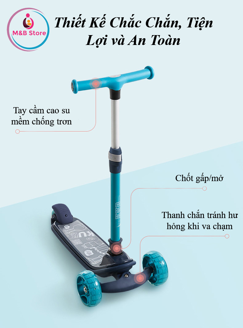 Xe Scooter Chọi Chân Cao Cấp - KUB