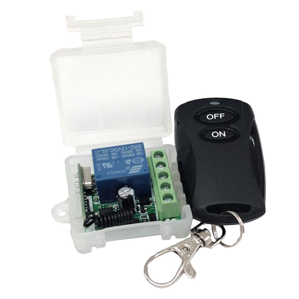 DC 12V 433M Wireless Remote Control Relay Switch Receiver Security System Garage Doors with Remote Control Kit